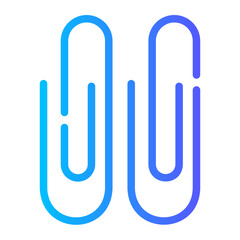 Obraz premium paper clip Line Gradient Icon