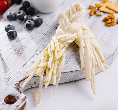 Traditional handmade Slovakian korbacik string Cheese