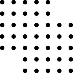 Geometric Doted Dot Shape