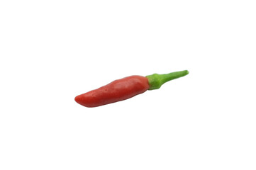 chili pepper isolated on  transparent bsckground .