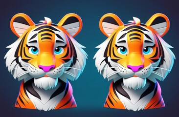 Fototapeta premium cartoon tiger