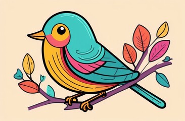 Obraz premium illustration of a bird