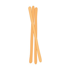bread sticks icon Cartoon Vector illustration Isolated on White Background