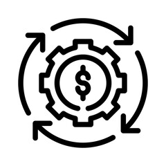 cash flow line icon