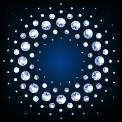Abstract diamond concentric circle copy space composition