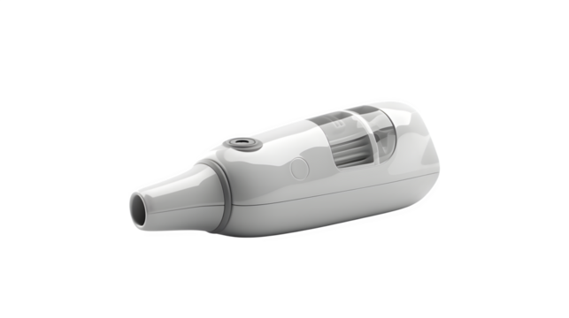 Inhaler Placed on Transparent Background, Hand Edited Generative AI