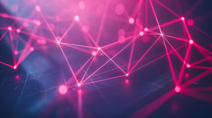 Futuristic Digital Connectivity, Abstract Network and Technology Design, Modern Science Background