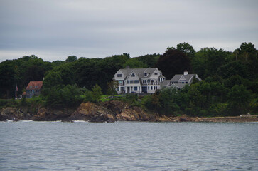 House luxury estates on the coast coastal living New England style	