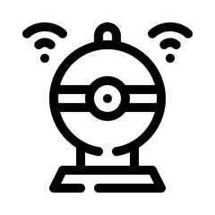 web camera line icon