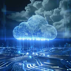 Möbelaufkleber Cloud computing © Cybonix