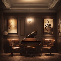 Quiet Evening: Antique Jazz Decor