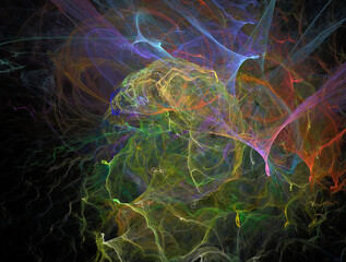 Imaginatory fractal abstract background Image