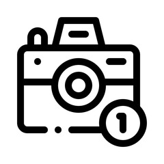 camera line icon