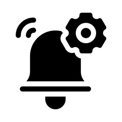 alarm glyph icon