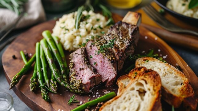 Herb-Crusted Rack of Lamb with Gourmet Sides