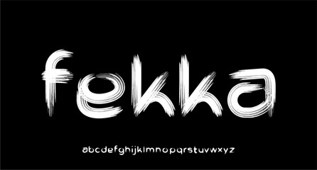 FEKKA FONT VECTOR DISPLAY JAPANESE BRUSH LOWERCASE HAND WRITING