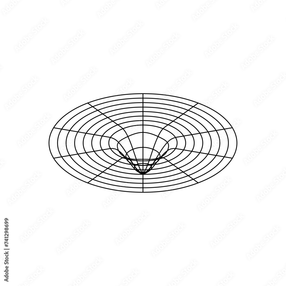 Poster abstract vector vortex shape form