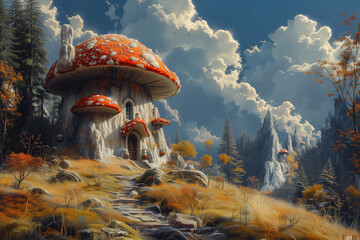 mushroom house