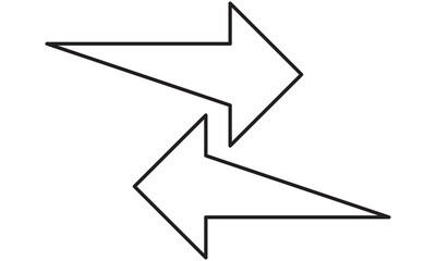 exchange icon vector . transfer icon isolated on white background