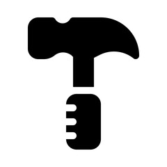 hammer glyph icon