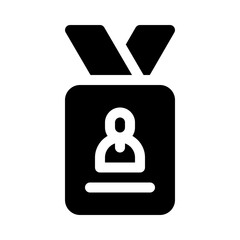 id card glyph icon