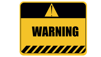 Obraz premium warning board warning sign yellow and black warning board warning security symbol area 51 security threats