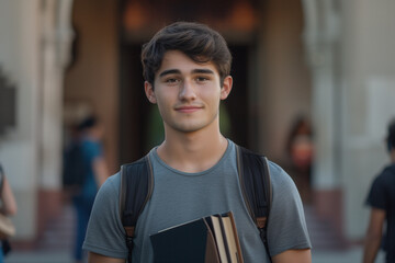 Fototapeta premium a student on campus