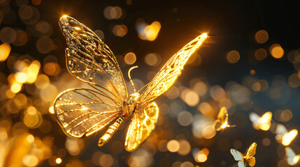 gold butterfly