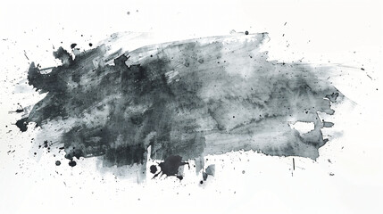 Gray watercolor ink