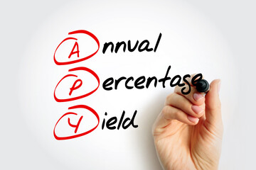 APY Annual Percentage Yield - normalized representation of an interest rate, based on a compounding...