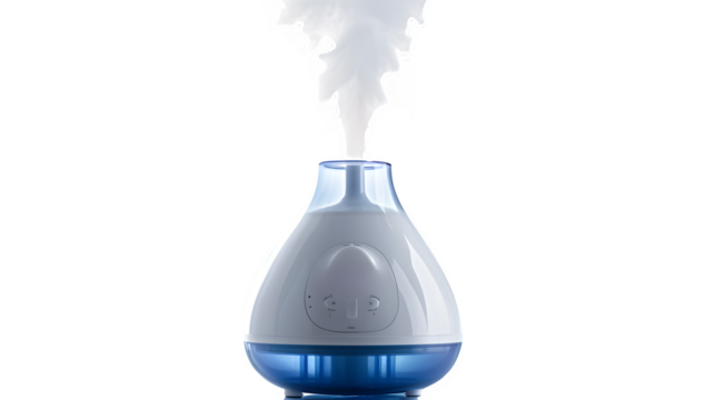 Humidifier Placed on Transparent Background, Hand Edited Generative AI