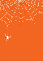 illustration of a spider web halloween background