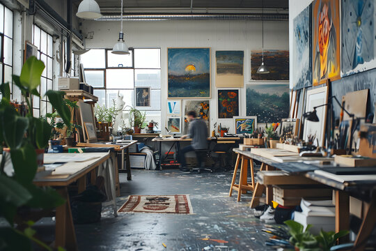 Art Studio Space Reveals the Creative Process