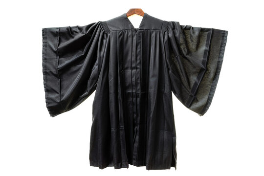 Judges' Robe On Transparent Background.