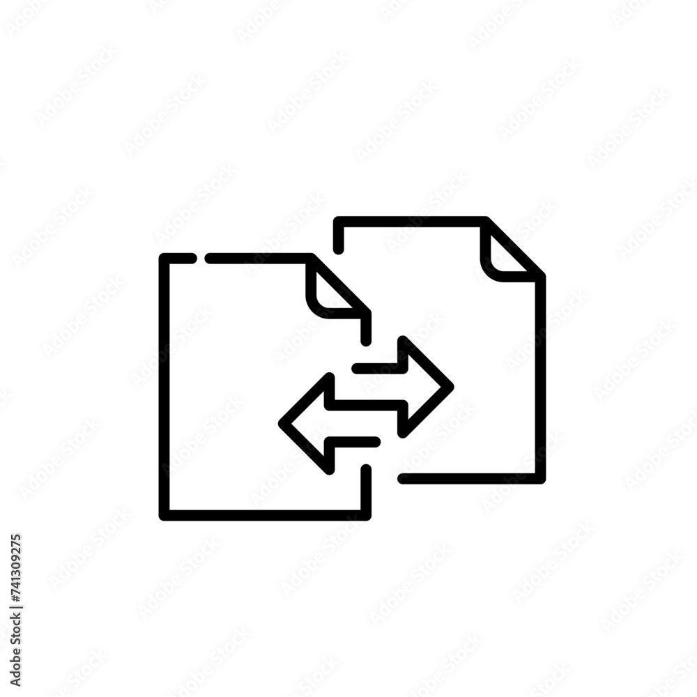 Poster file synchronization. pixel perfect icon