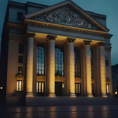 Obraz premium Illuminated Architecture