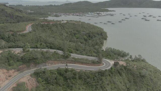 Beauty Aerial Footage Puncak Mandeh Pesisir Selatan, West Sumatra, Indonesia 4k Drone Video Cinelike Color Profile 