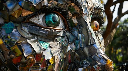 Recycled Art Installations - Artistic creations made from recycled materials, showcasing creativity in sustainability. 