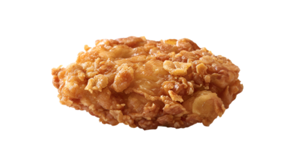 Rice crispy pork on isolated on transparent png background. Generative ai