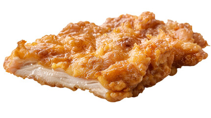 Rice crispy pork on isolated on transparent png background. Generative ai