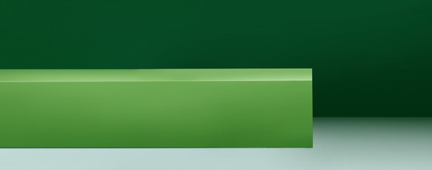 Green color abstract background with gradient