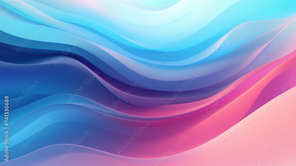 Aufkleber Retro wave style grainy gradient textured abstract background for design projects