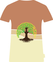 Creative vector of t-shirt design