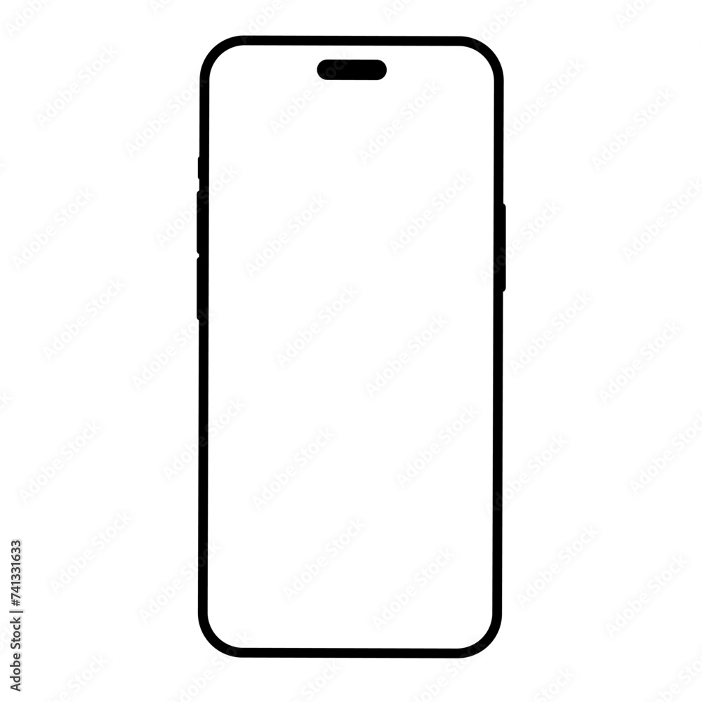 Poster 3d realistic high quality smartphone mockup with isolated background. smart phone mockup collection.
