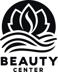 logo for a beauty center, art deco shapes, logo graphic design, logo design, professional logo design, logo vector art, art deco motifs