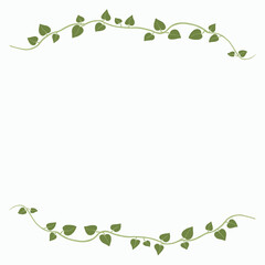 Floral ivy drawing decorative ornament flat design. - 741333893