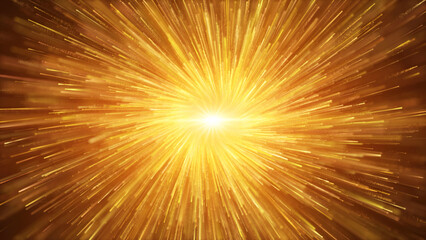 Luxurious golden particle stripe rotation, radial golden particle lines, award ceremony background, celebration performance stage background.