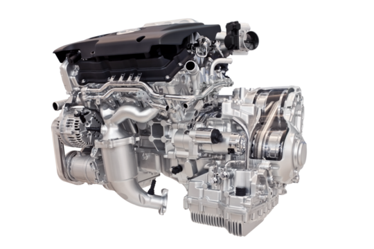 New car engine isolated, Full transparent PNG