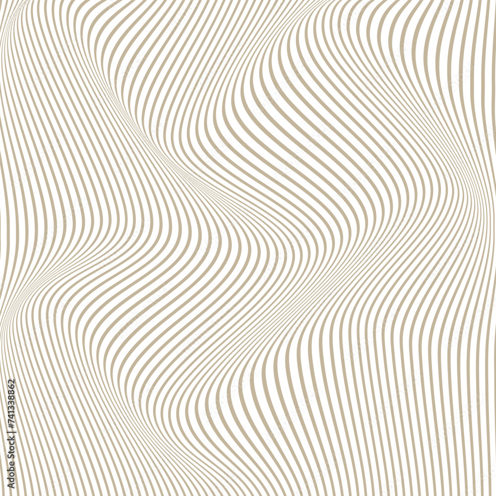 Poster abstract geometric line wave pattern vector illustration.