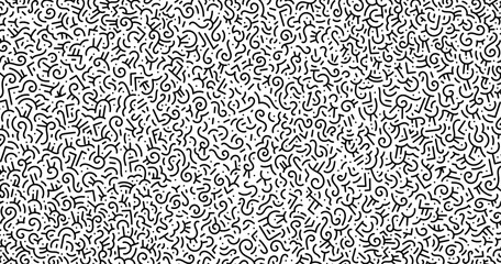 Fototapeta premium Abstract background of black geometric lines and shapes - Decorative modern design - Vector conceptual banner - Original wallpaper, minimalist illustrations